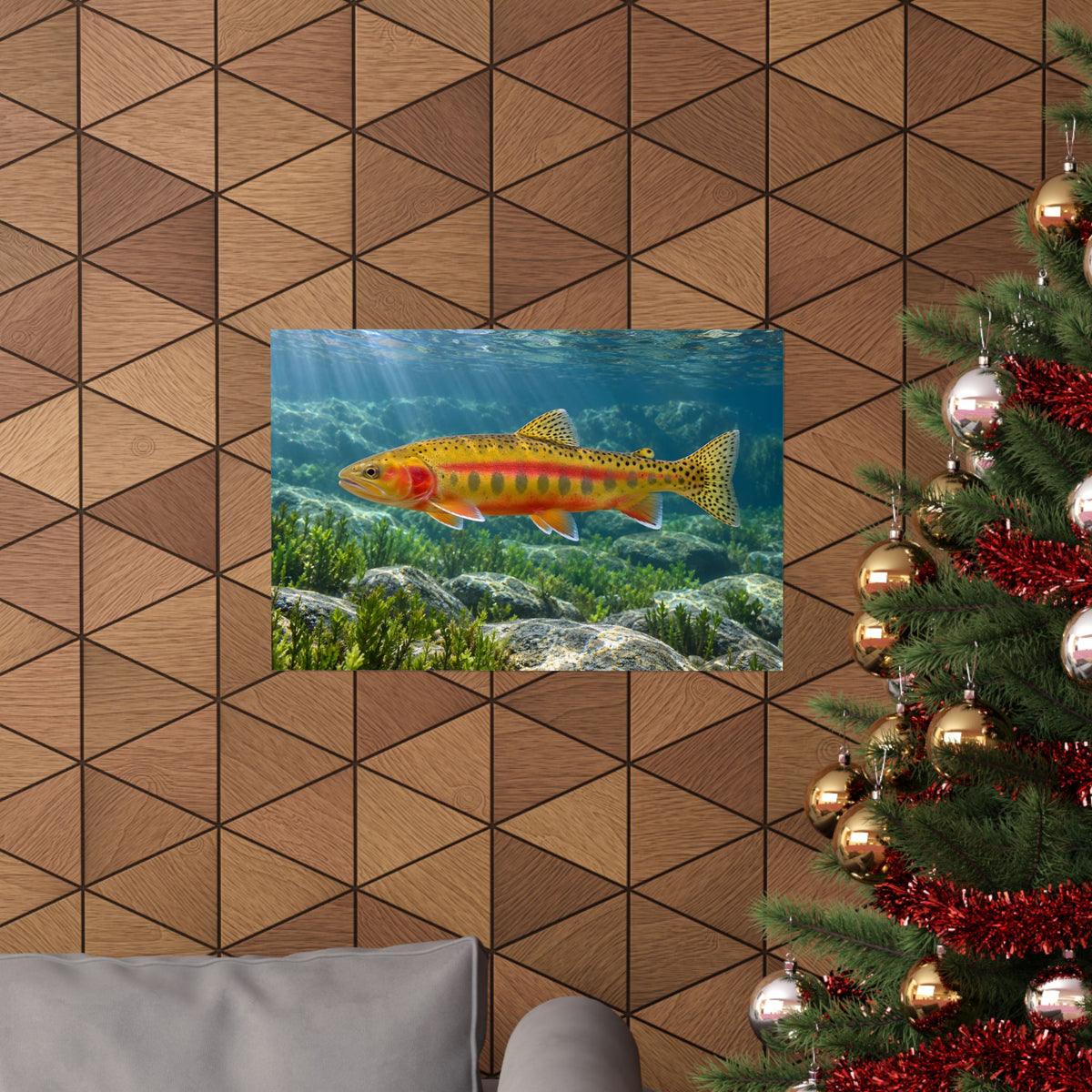Gliding Through Sierra Waters Golden Trout poster wall art, view 6