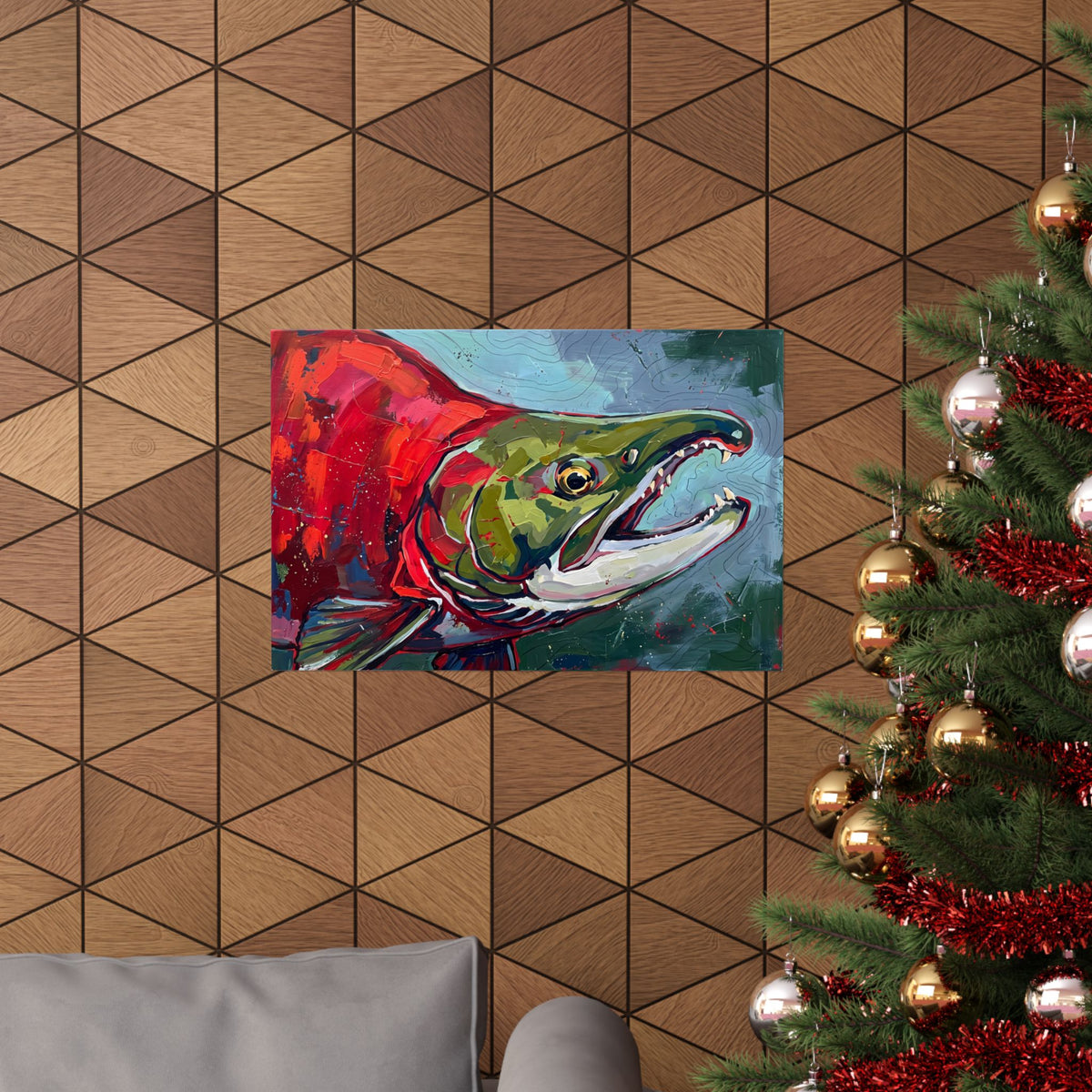 Legends Bold Close-Up Spawning Sockeye Salmon poster wall art, view 6