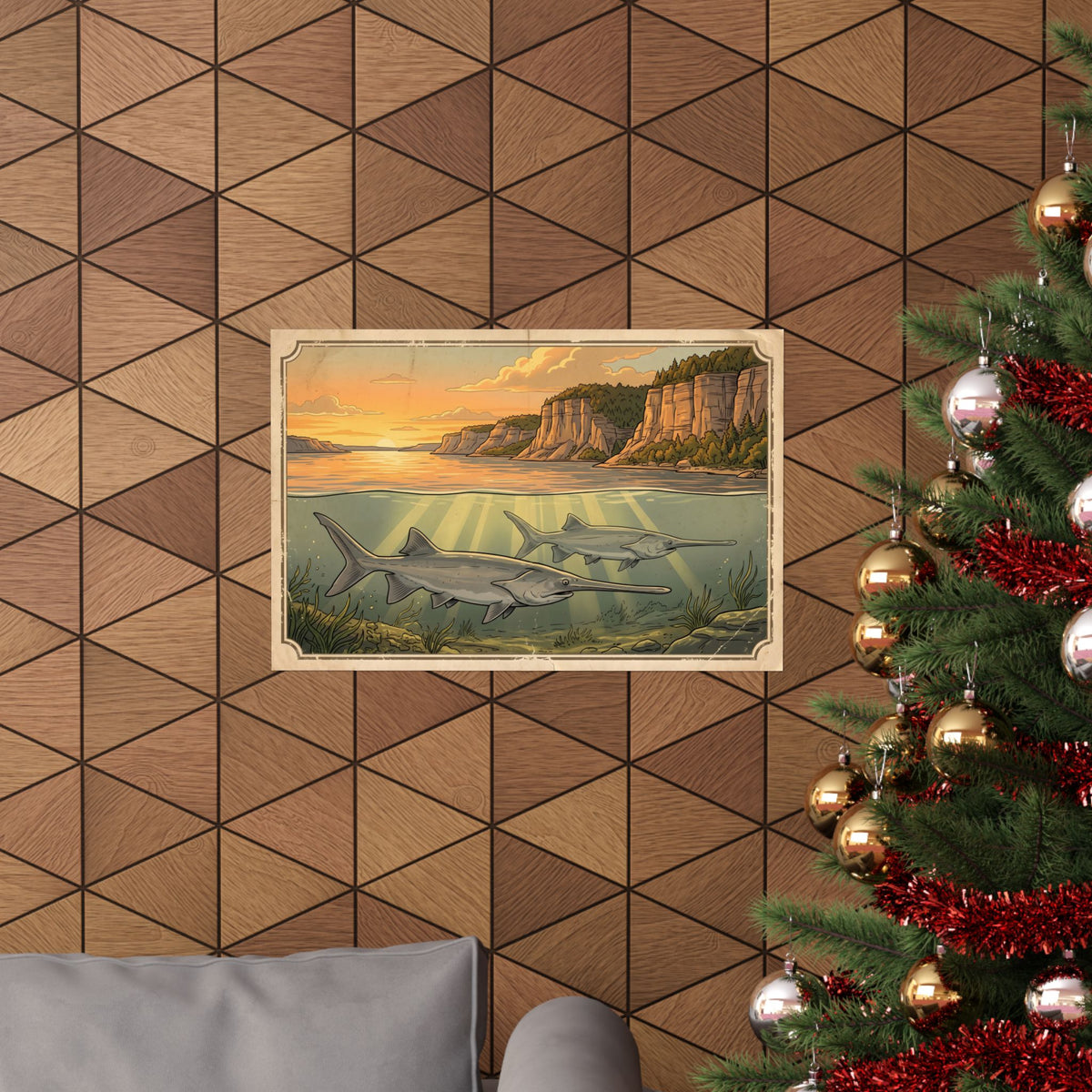 Paddlefish Below the Bluffs poster wall art, view 6