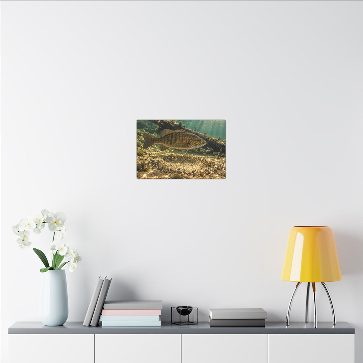 Spawning Bed Smallmouth Canvas wall art, view 6