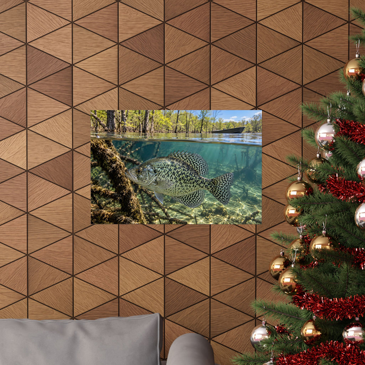 Spring Shoreline Crappie poster wall art, view 6