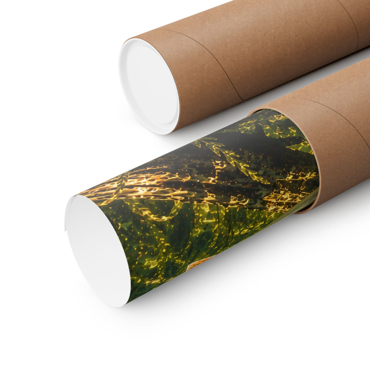 Autumn Muskie Over-Under poster shipped rolled in a protective tube