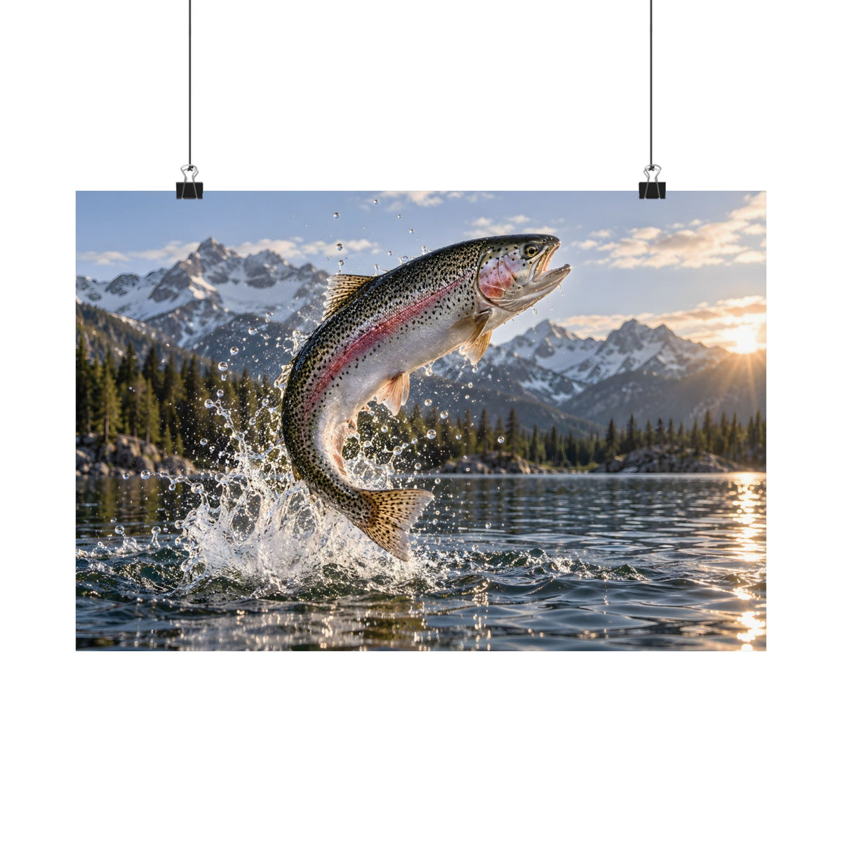 Trout wall art