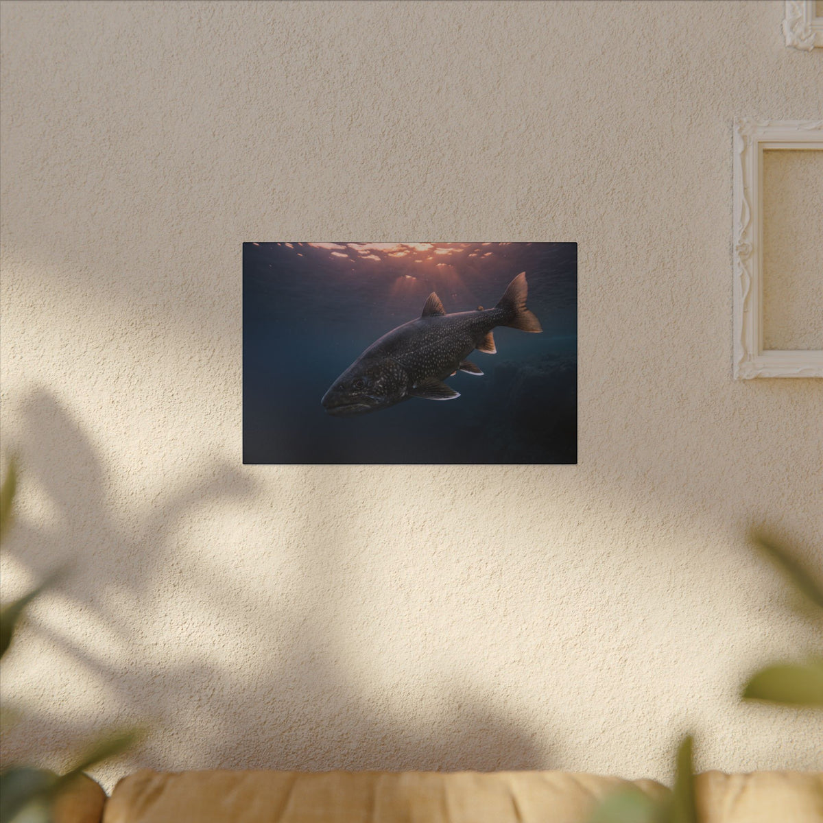 Twilight Rise Lake Trout canvas wall art, view 5