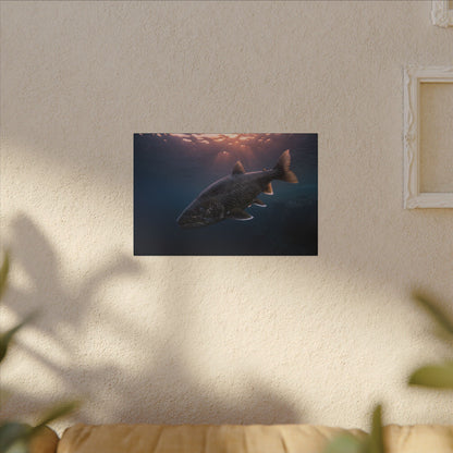 Twilight Rise Lake Trout canvas wall art, view 5