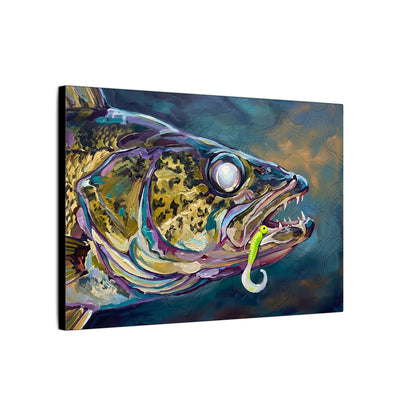 Legends Bold Close-Up Twilight Walleye canvas wall art, view 4
