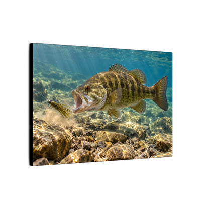 Tube Bait Ambush Smallmouth Canvas wall art, view 4
