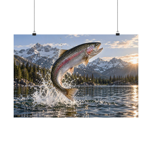 Alpine Thunder Rainbow Trout poster wall art