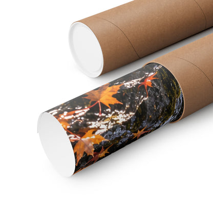 Autumn Falls Leap Salmon poster wall art, view 5