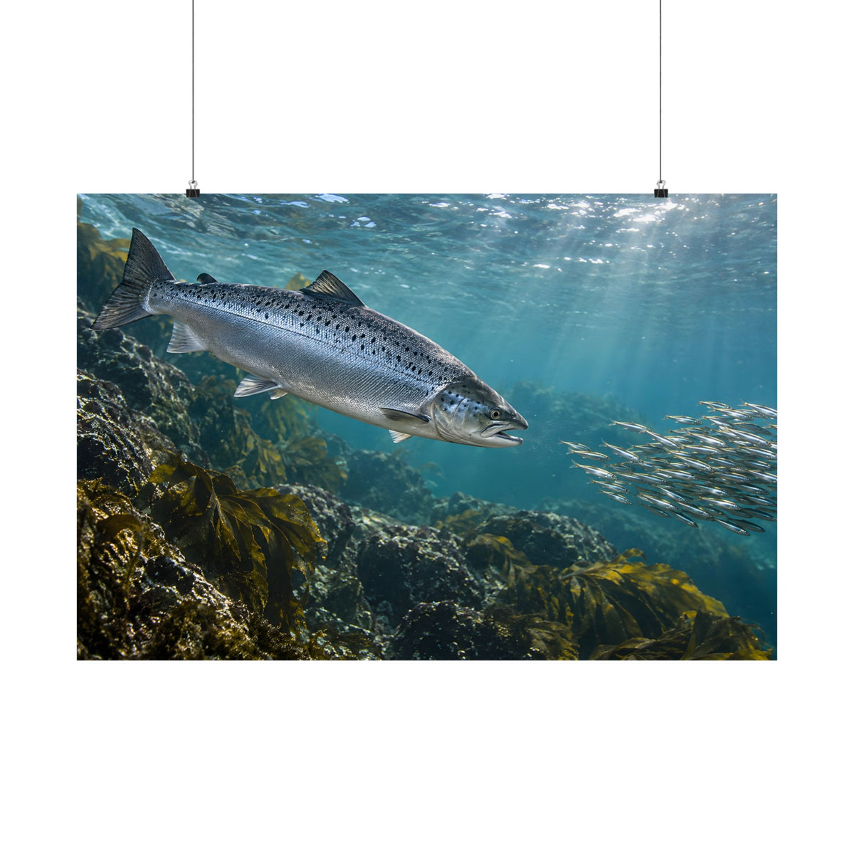 Emerald Pool Passage Salmon poster wall art, view 3