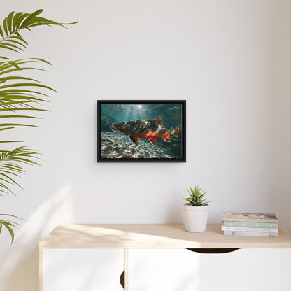 Sunbeam Gravel Dolly Varden framed canvas wall art, view 5