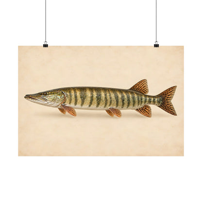 Field Study Muskie poster wall art