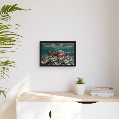 Clear Gravel Run Dolly Varden framed canvas wall art, view 5