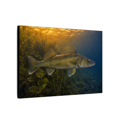 Dusk Weed Edge Walleye canvas side angle