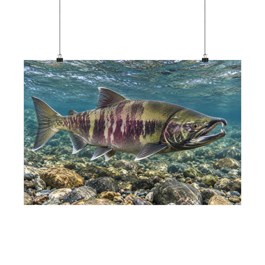 Calico Run Chum Salmon poster wall art, view 1