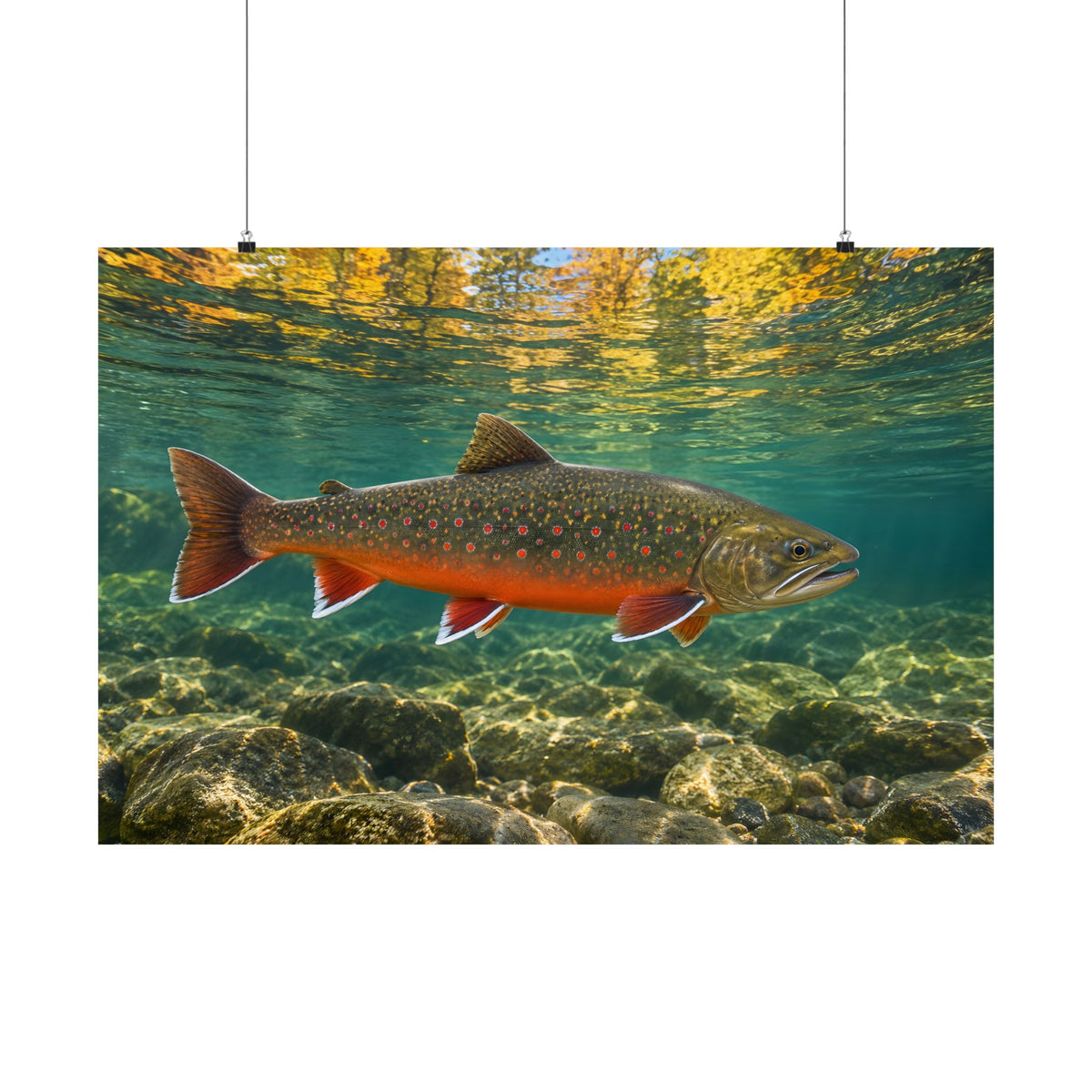 Autumn Reflections Dolly Varden poster wall art, view 3