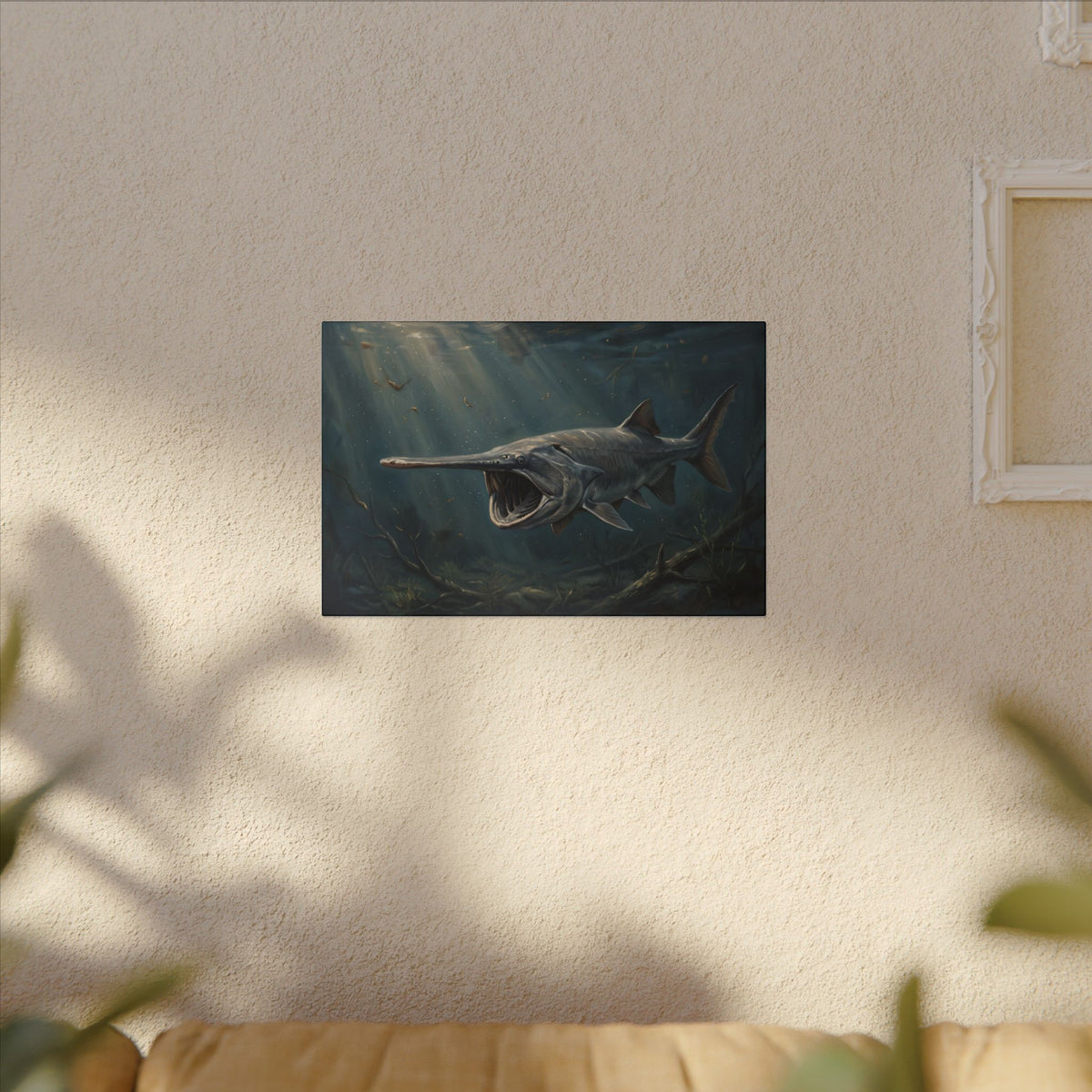 Paddlefish Filter Feed canvas wall art, view 5