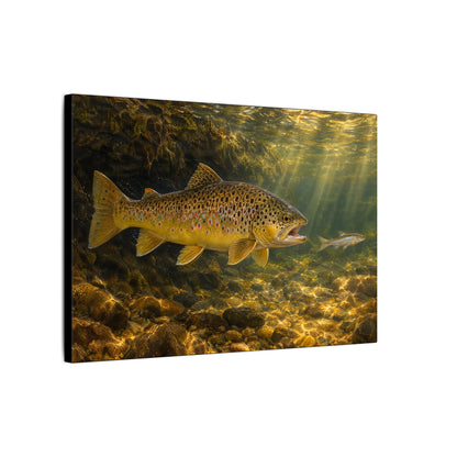 Streamer Chase Brown Trout canvas side angle