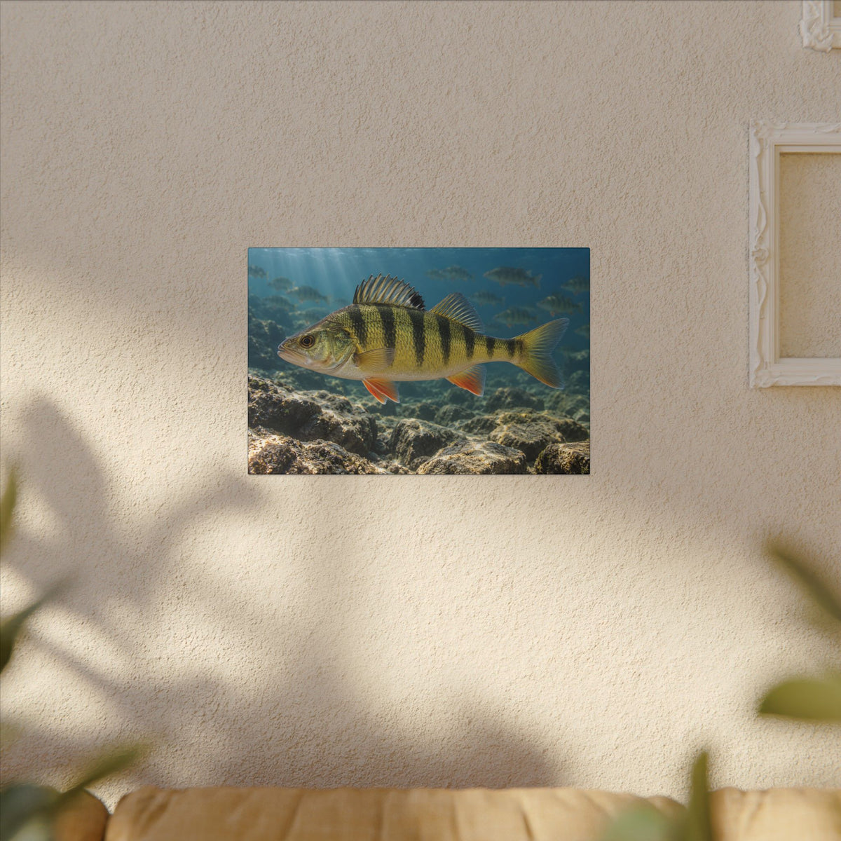 Rocky Reef Yellow Perch canvas wall art, view 5