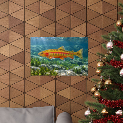Gliding Through Sierra Waters Golden Trout poster wall art, view 6