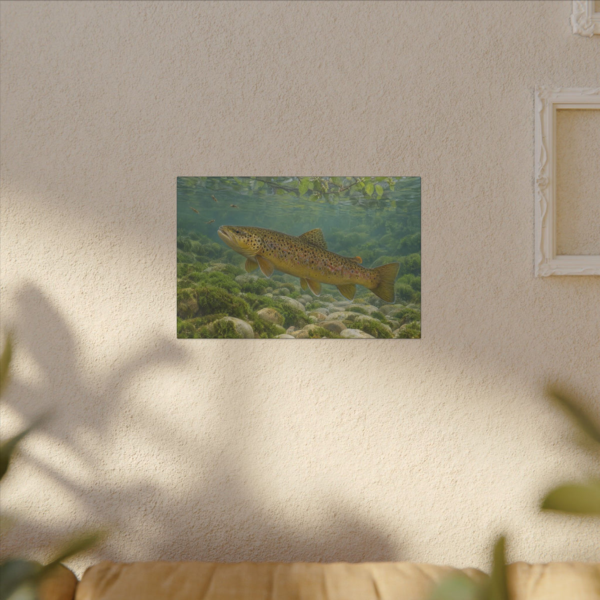 Mourning Creek Brown Trout canvas wall art, view 5