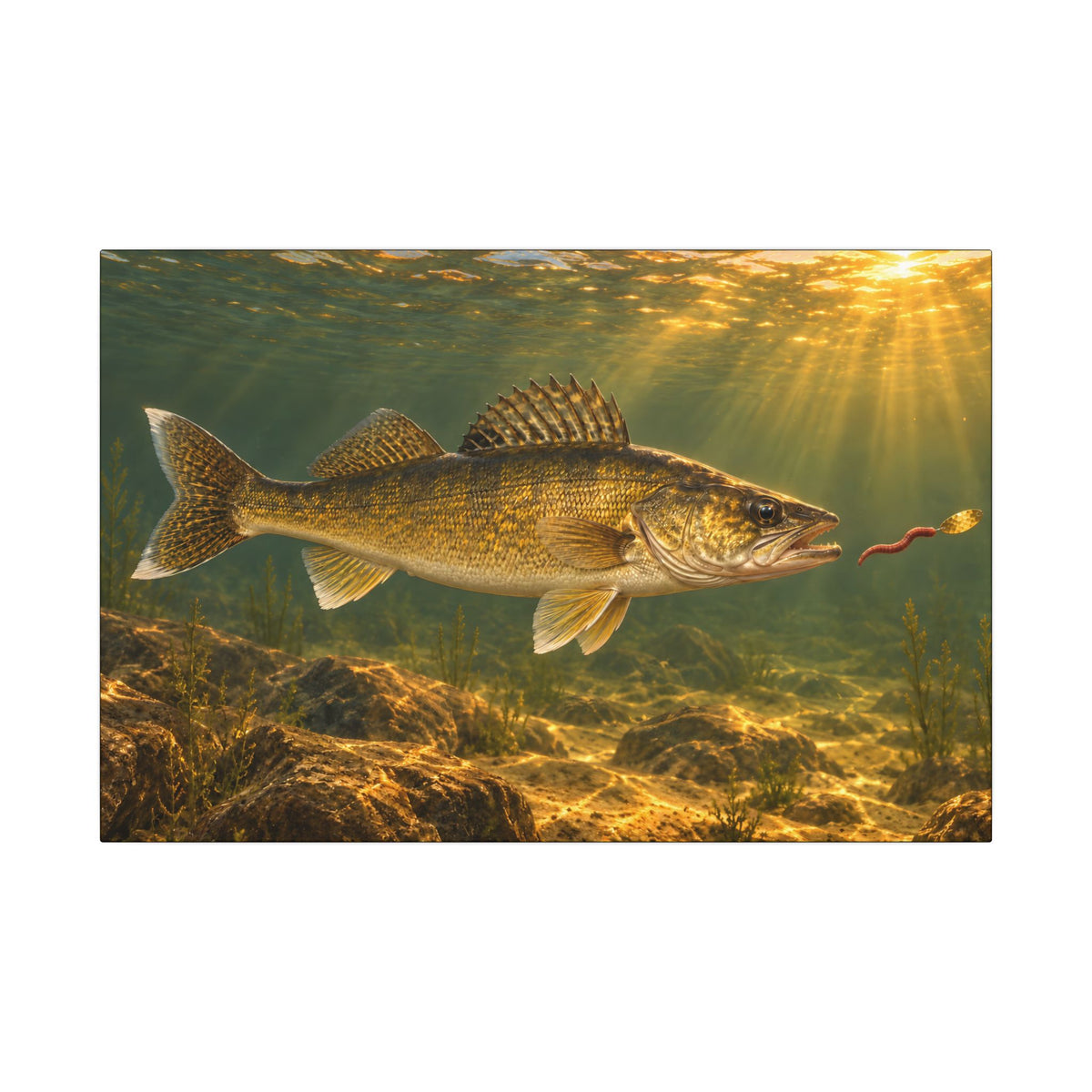 Crawler Harness Strike Walleye canvas, 24x16 size view