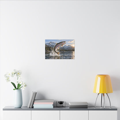 Alpine Thunder Rainbow Trout canvas wall art, view 6