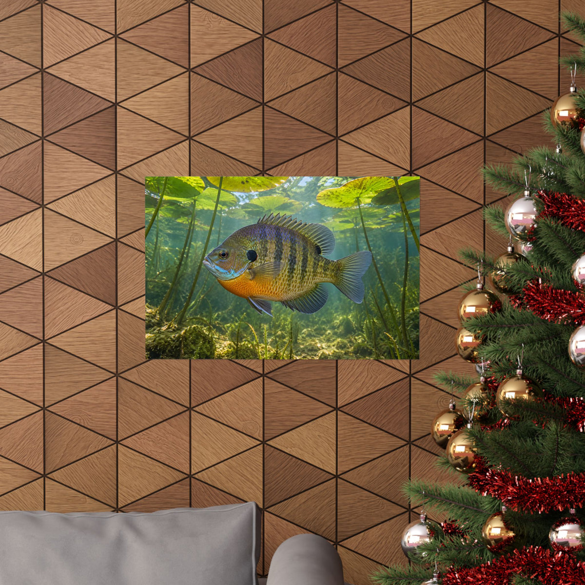 Lily Pad Bull Bluegill poster wall art, view 6