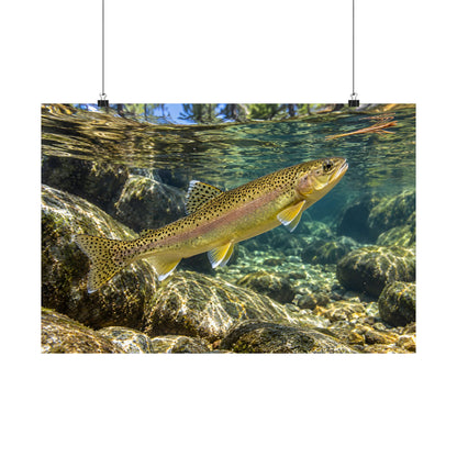 Ponderosa Pool Gila Trout poster wall art