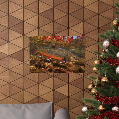Crimson October Brook Trout poster wall art, view 6
