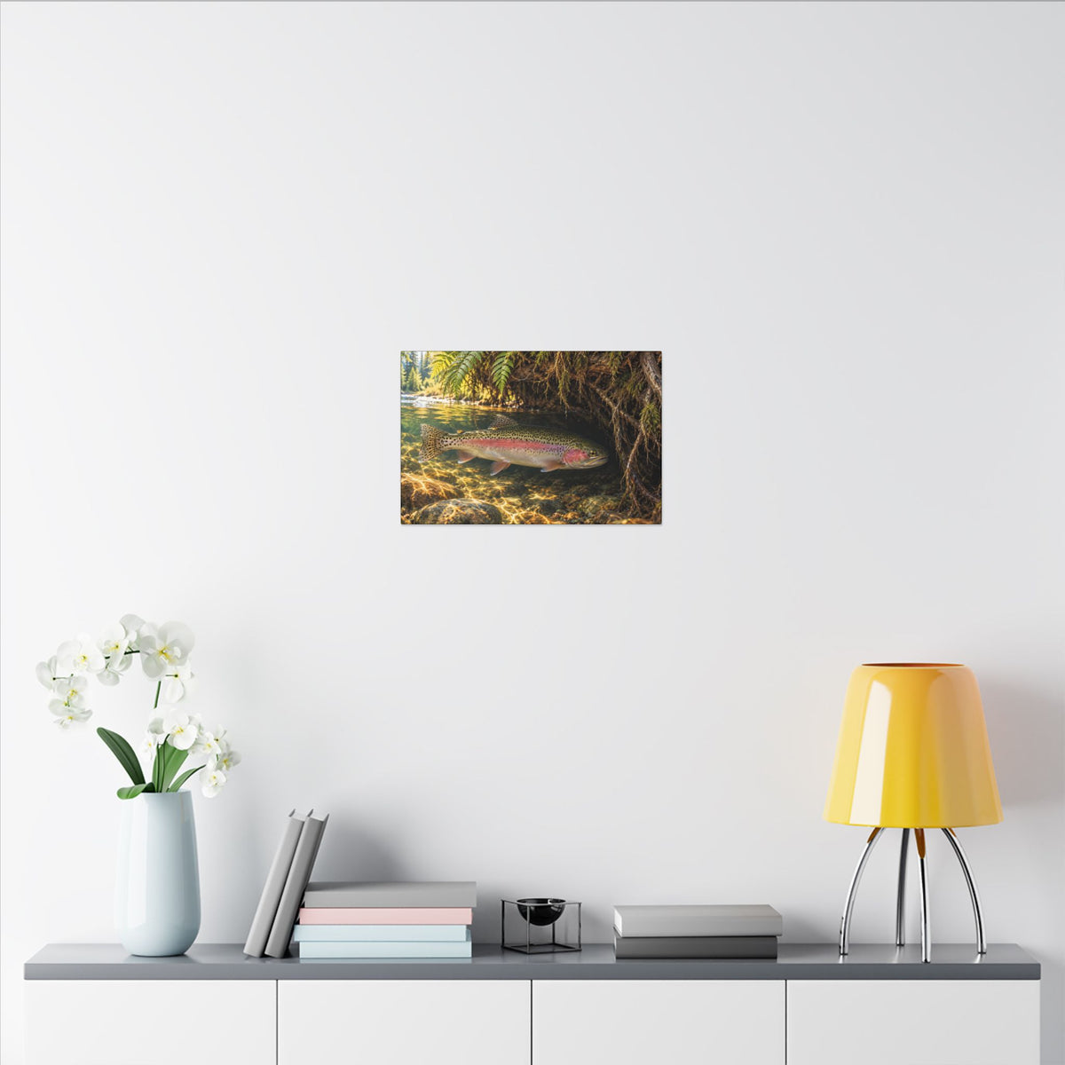 Cedar Cutbank Rainbow Trout canvas wall art – photo 6