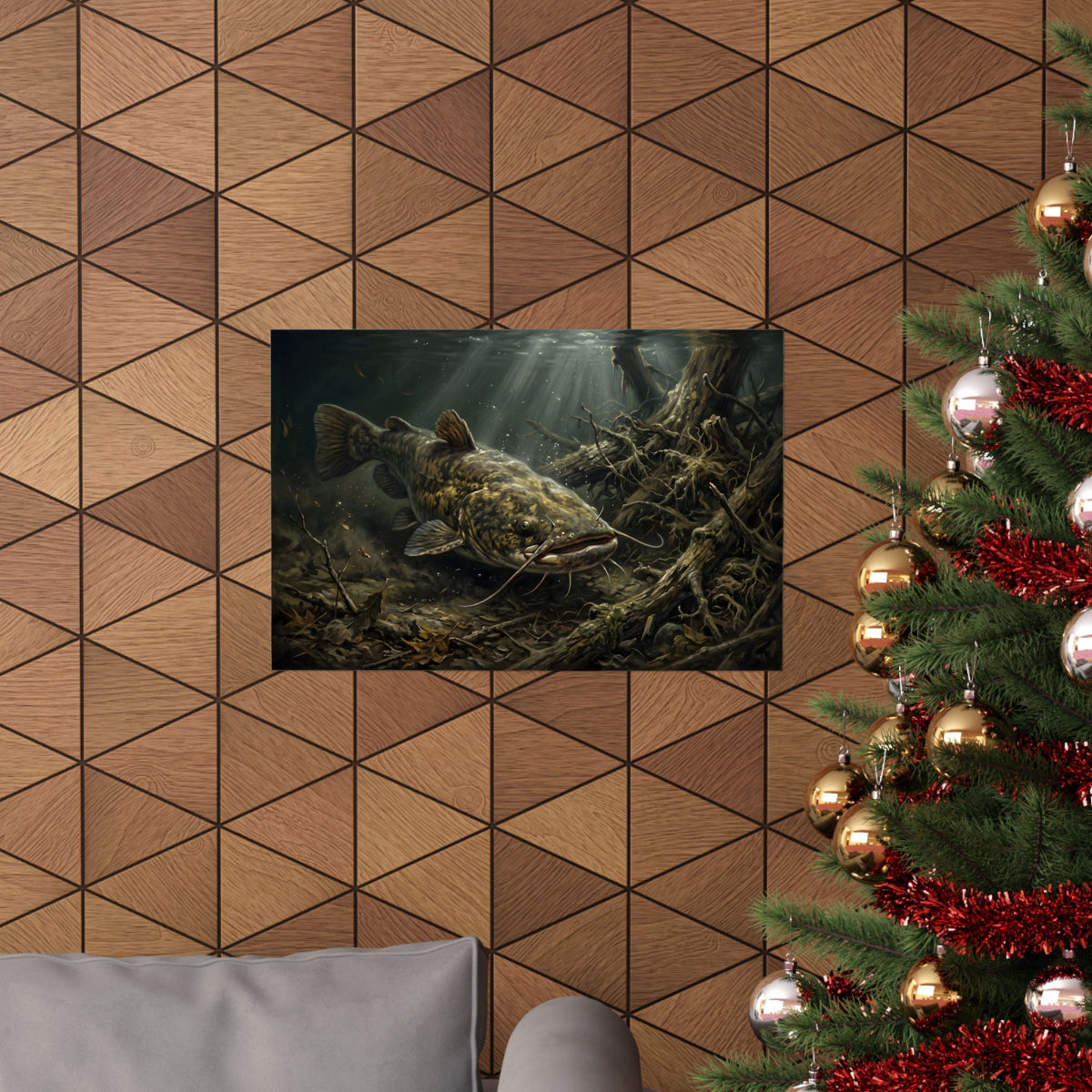 Flathead Catfish Log Jam poster wall art, view 6