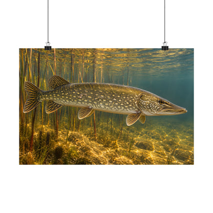Amber Reed Sentinel Northern Pike poster wall art, view 2