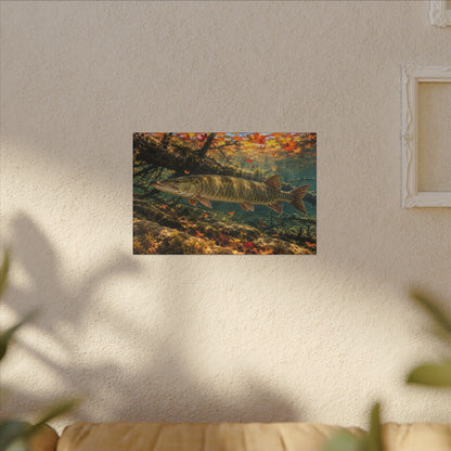 Autumn Timber Muskie Canvas wall art, view 5