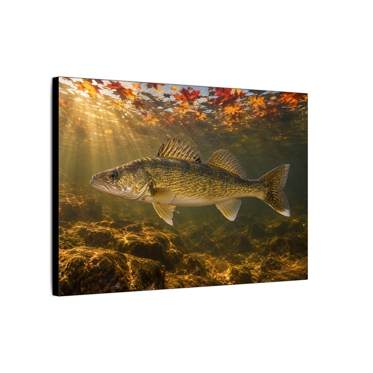 Autumn Turnover Walleye canvas side angle