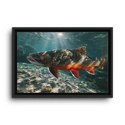 Sunbeam Gravel Dolly Varden framed canvas wall art