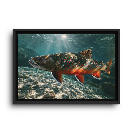 Sunbeam Gravel Dolly Varden framed canvas wall art