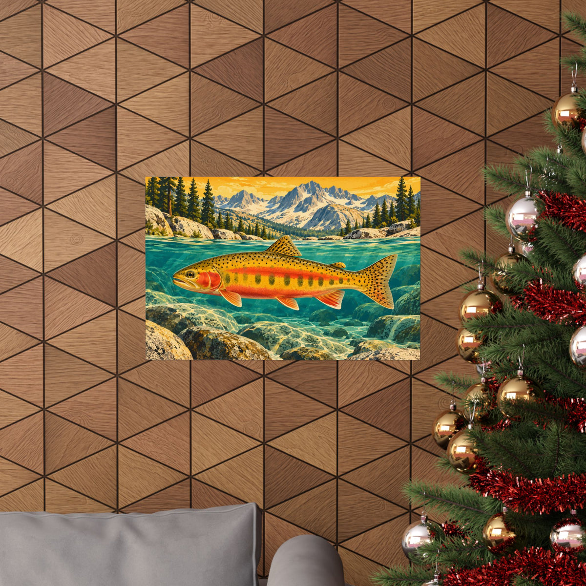 Sierra Peaks Golden Trout poster wall art, view 6