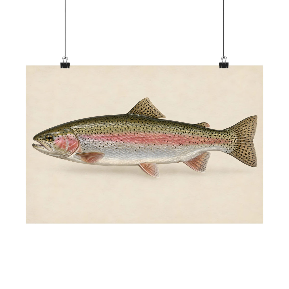 Rainbow Trout Field Study poster wall art – photo 2
