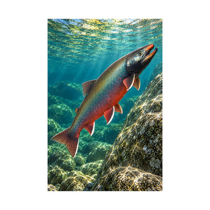 Glacial Ascent Dolly Varden poster wall art, view 4
