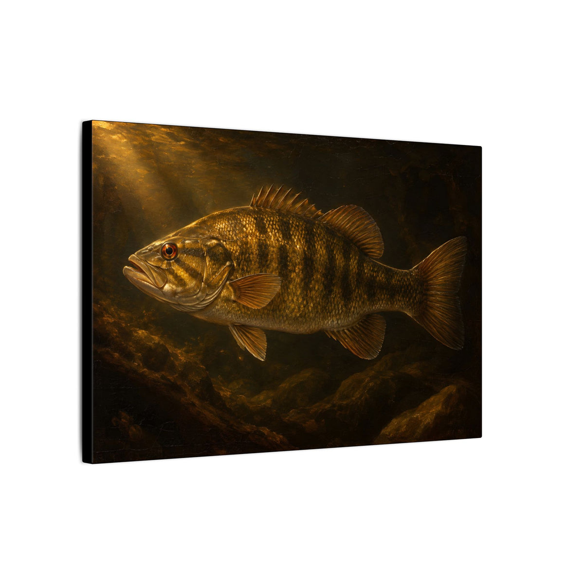 Old Master Lamplight Smallmouth Canvas wall art, view 4