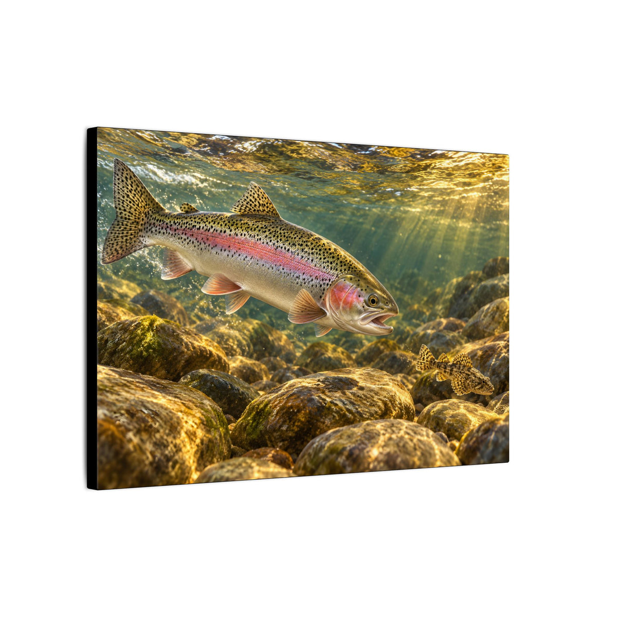 Sculpin Chase Rainbow Trout canvas wall art – photo 4