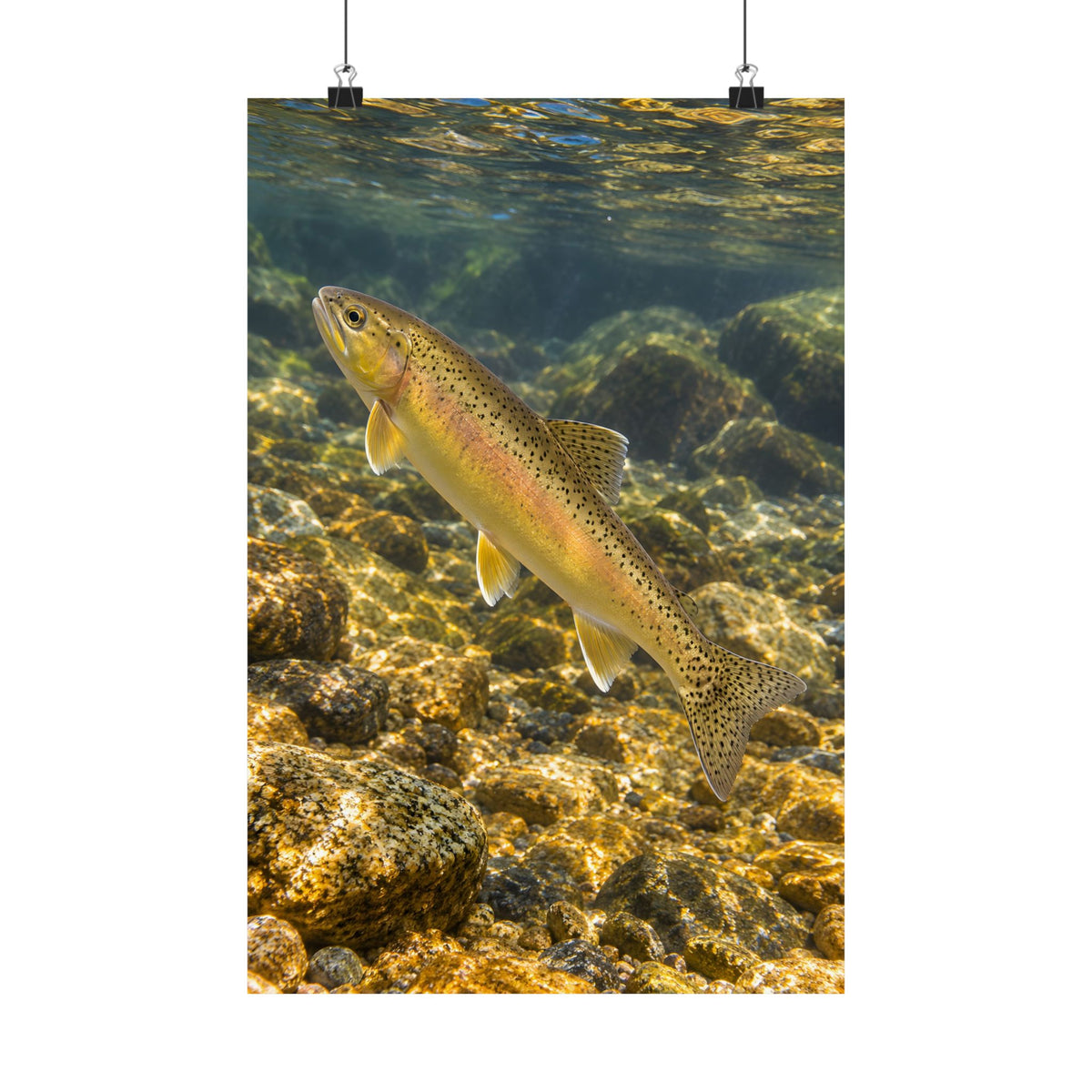 Golden Gravel Gila Trout poster wall art