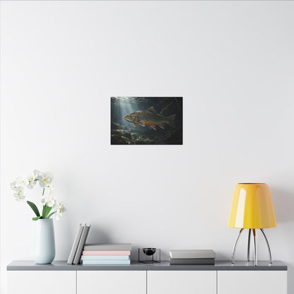 Shadow Pool Brook Trout canvas wall art, view 6