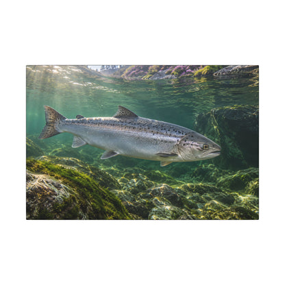 Autumn Passage Salmon canvas wall art, view 2