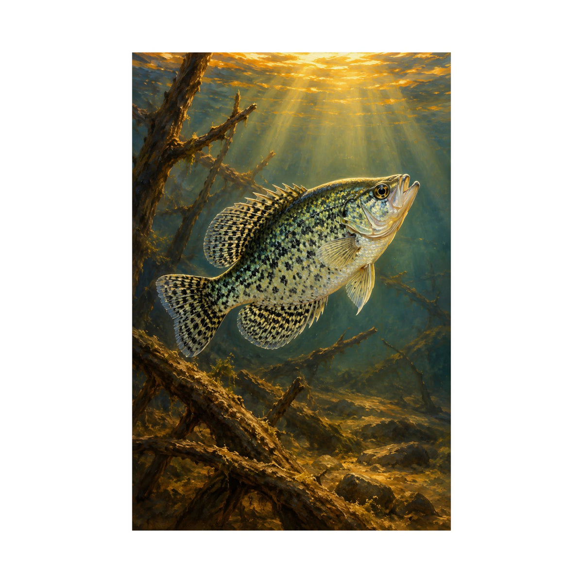 Evening Brush Crappie poster wall art, view 4