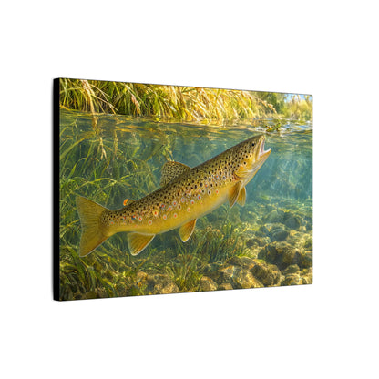 Hopper Season Brown Trout canvas side angle