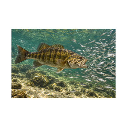 Shiner School Smallmouth Bass poster wall art, view 4