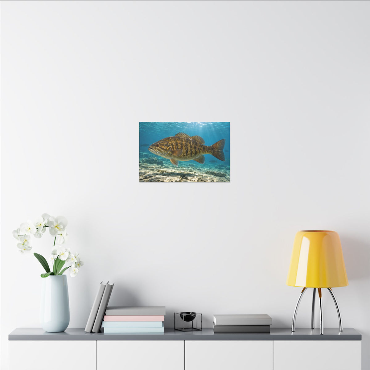 Great Lakes Giant Smallmouth Canvas wall art, view 6