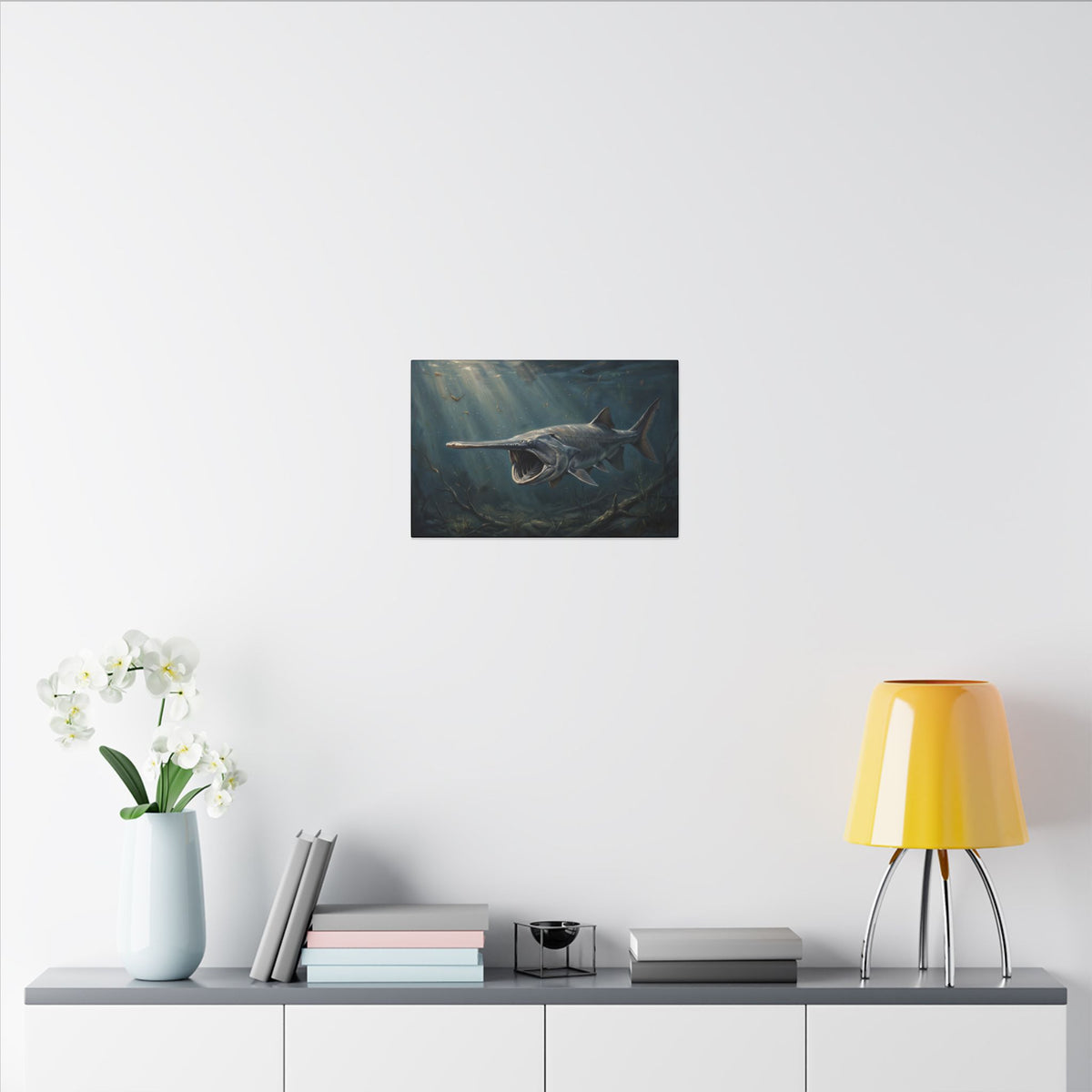 Paddlefish Filter Feed canvas wall art, view 6